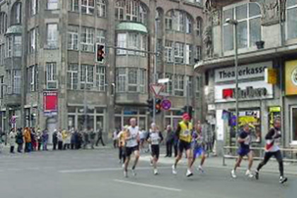 Halbmarathon am 7. April 2002, Berlin Friedrichstrae